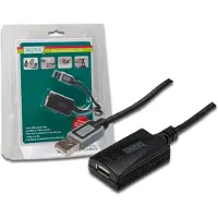 Digitus USB 2.0 5m câble USB USB A Noir