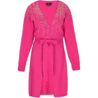 Faina Cardigan bronze / fuchsia