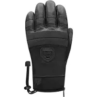 Racer - Gants de ski en cuir premium avec isolation Primaloft&reg; - 90 Leather 3 Black Black pour Homme en Cuir - Taille M - Noir