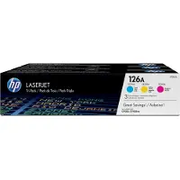 HP 126A pack de 3 toners LaserJet cyan/magenta/jaune authentiques