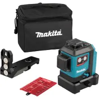 Makita Laser 12V CXT - 4 Lignes horizontales et 4 Lignes verticales 360 Rouge - - sans batterie, ni chargeur - sac - SK700D