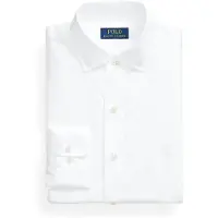 Ralph Lauren pour homme. 712827063003 Chemise en popeline blanche Custom Fit (43), Casuel, Coton, Classique, Manche longue
