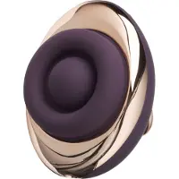 Belou - stimulateur clitoridien vibrant rechargeable rotatif - silicone violet