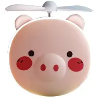 Generique Mini ventilateur de miroir de maquillage LED 3 en 1, Portable et Rechargeable avec lumière petit miroir