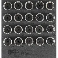 Bgs Garniture de chariot d'atelier 1/6 : Jeu d'outils pour serrure de jante pour Opel (type B) 20 pièces - 9557
