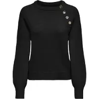 ONLY Pull-over 'Emma' jaune d'or / noir