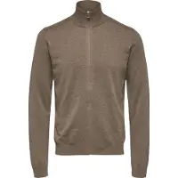 Selected Vestes en maille 'Berg' marron chiné