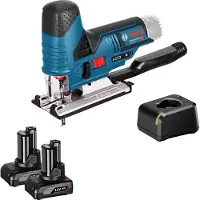 Bosch Scie sauteuse sans fil GST 12V-70 / 2x batterie 4,0 Ah + chargeur