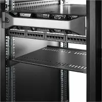 StarTech.com .com 2-Pack 1U Server Rack Shelf, Vented, 44lb Capacity, 16" Deep (CABSHELF116V2PK)