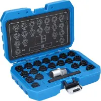 BRILLIANT TOOLS Assortiment d'antivols de jantes pour VW, 22 pièces