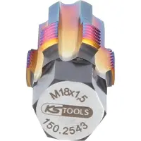Ks Tools taraud avec boulon de guidage pour sondes lambda, M18x1,5