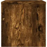 vidaXL Tables de chevet 2 pcs Chêne fumé 40x30x30 cm Bois d'ingénierie