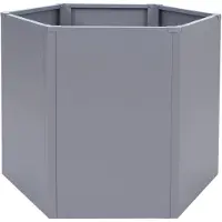 Mendler Jardinière Sur Pied Surélevée Hwc-P64, Jardinière Métallique Sur Pied Pour Légumes/Plantes, Bac À Fleurs, Pot De Fleurs, Jardin, Acier, 77 X 100 X 88 Cm Gris