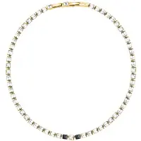 Karl Lagerfeld - Collier En Cristal Doré, Femme, Or, Taille: One Size