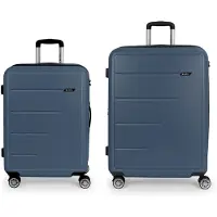 Gabol Future Plus Spinner Expandable 176l Trolley Bag 2 Units Bleu