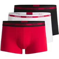 HUGO Boxers rouge sang / noir / blanc