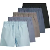 Jack & Jones Boxers 'Milano' bleu-gris / bleu clair / gris / gris fumé / noir