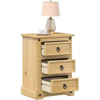 vidaXL Table de chevet Corona 45x35x64 cm bois de pin massif