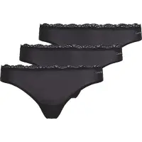 Calvin Klein Lv00qd5300 Thong 3 Units Noir M Femme