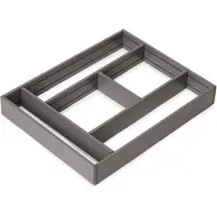 Emuca Alumount Drawer Organizer 450x500 Mm Argenté