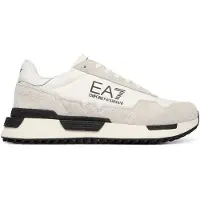 EA7 unisex. 7X000380_AF19175 Baskets Vintage Triple White (42 2/3), Blanc, Tissu, Plat, Lacets, Sport