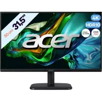 Acer EK1 EK321QK bmiipx écran plat de PC 80 cm (31.5") 3840 x 2160 pixels 4K Ultra HD LCD Noir