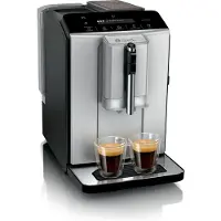 Bosch Machine à café, TIE20301, SER2, machine automatique à café et espresso, VeroCafe, 1300 W, 1,4 litre, 15 bar, fonction OneTouch, MilkMagic Pro, Argent Soyeux