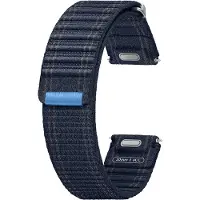 Samsung Bracelet en tissu original Galaxy Watch 4 / 5 / 6 / 7 / FE (20 mm) - Taille M/L - Navy