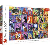 Trefl Puzzle 500 Chats Alphabet 37527