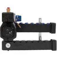 Wavin Midishunt 8 circuits, isolé, avec pompe Grundfos UPM3Hybrid 15-70