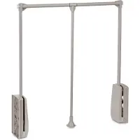 Emuca Closet Hang 600-830 Mm Folding Hanger Argenté