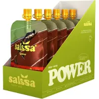 Salssa Power Energy Drink Monodose Box Pear&blackberry 150g 6 Units Doré