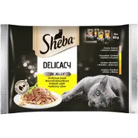 Sheba Delicacy in Jelly Sachet d'arômes de volaille 4 x 85g