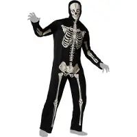 Atosa Costume De Squelette Phosphorescent Pour Homme