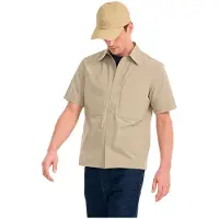 Aigle Ais25mshi006 Short Sleeve Shirt Beige S Homme