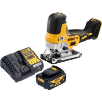 DeWalt DCS 335 M1 Scie sauteuse sans fil 18 V 135 mm Brushless + 1x batterie 4,0 Ah + chargeur