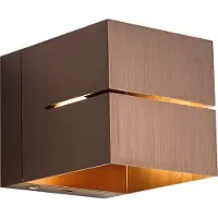 QAZQA Applique murale moderne bronze foncé avec LED et variateur tactile rechargeable - Joris Groove