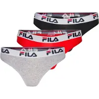 FILA String gris chiné / rouge / noir / blanc cassé