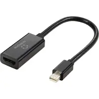 Renkforce Câble adaptateur Mini-DisplayPort HDMI-A femelle 0.55 m noir RF-5947252 (0.55 m), Câble vidéo, Noir