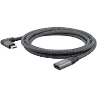 INF Câble d'extension USB-C 100W - Données 20Gbps & Vidéo 4K - Angle Droit 1.5m
