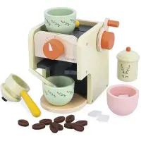 Janod Bar à café en bois Shiny Grandma - Kit de jeu barista pour enfants