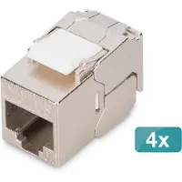 Digitus DN-93615-S-4 Keystone Cat6A geschirmt 4 Stk. werkzeugfr