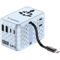 Verbatim Adaptateur Voyage 100W Bleu