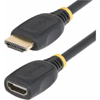 StarTech.com Câble d'Extension HDMI 2.0 de 2 m, Câble HDMI, 4K60Hz, M/F - High Speed - câble de rallonge HDMI - HDMI mâle pour HDMI femelle - 2 m - blindé - noir - passif, support pour 4K60Hz