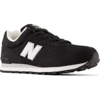 New Balance unisex pour enfant. GC515V1 Baskets 515 noir (38), Plat, Lacets, Casuel, Mesh, mode enfantine