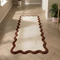 FRAAI Tapis de couloir lavable – Hazy Brun/Crème | 80x200cm | Marron | Tapis de couloir | Tapis