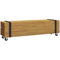 vidaXL Support TV brun 110 x 30 x 30 cm bois massif teck
