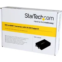 StarTech.com Convertisseur 3G SDI vers HDMI avec sortie SDI en boucle jusqu'? 230 m - Adaptateur audio / vid?o SDI vers HDMI - Noir convertisseur vidéo - noir
