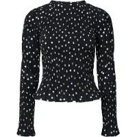 Y.A.S Chemma Smock Top Long Sleeve Blouse Noir M Femme
