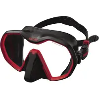 Seac Sub Icona Black Diving Mask Rouge,Noir